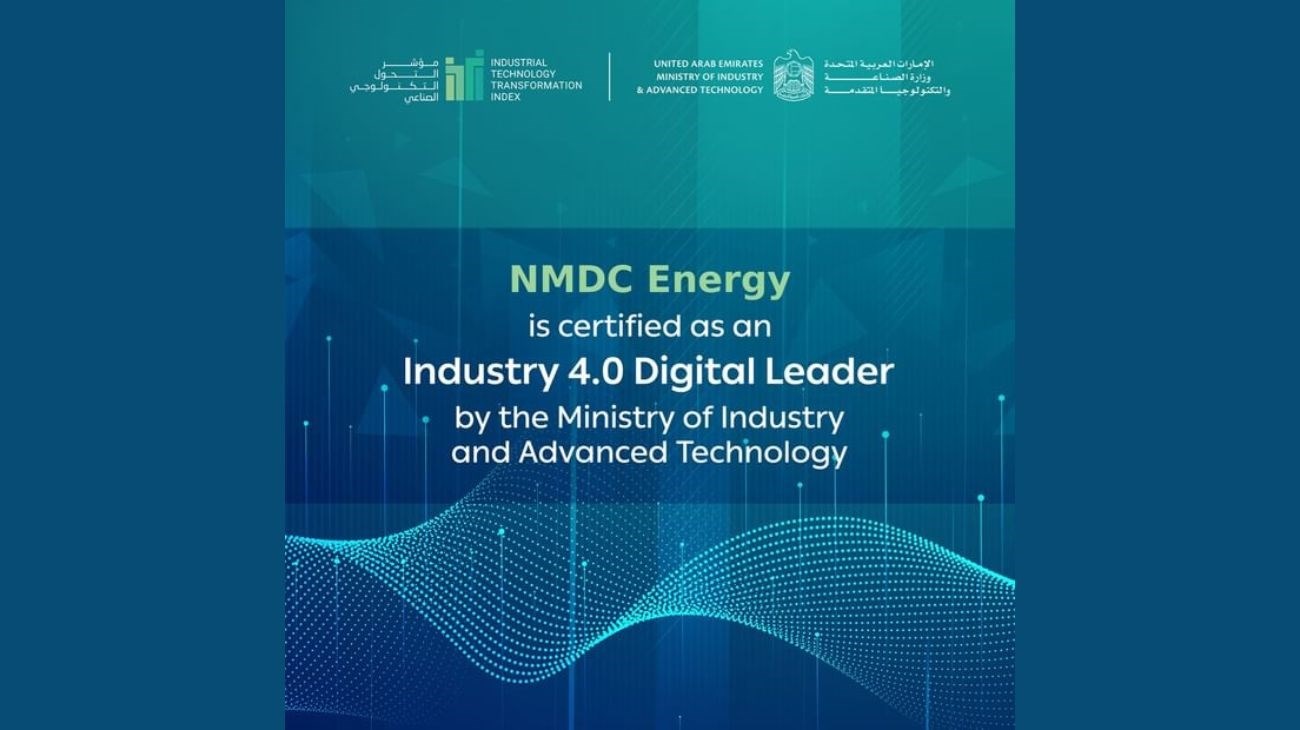 NMDC Energy Recognised As Industry 4.0 Digital Leader By MoIAT - UAE ...