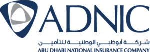 Abu Dhabi National Insurance Company (ADNIC) headquarters and logo.